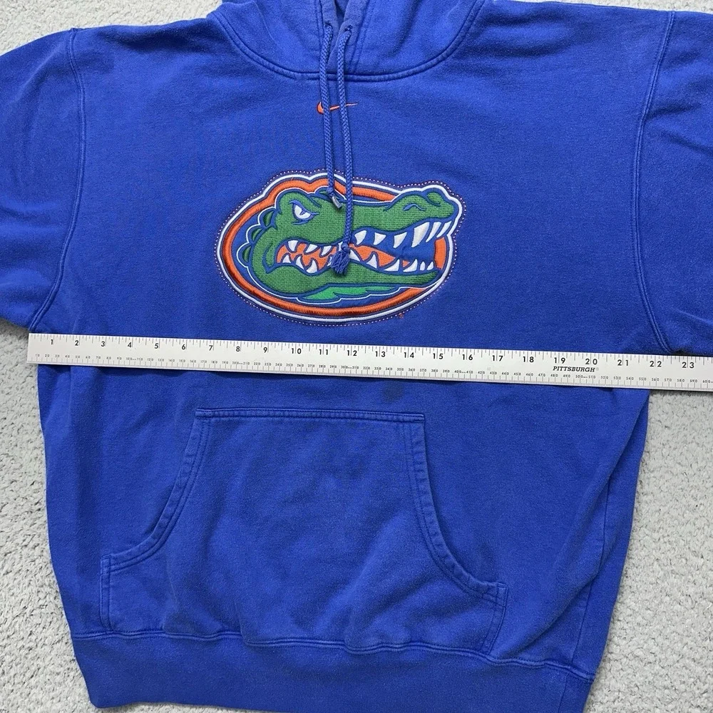 Nike H7TRG Size Medium Florida Gators Blue Hoodie 00014298XFG1 Hooded Sweatshirt